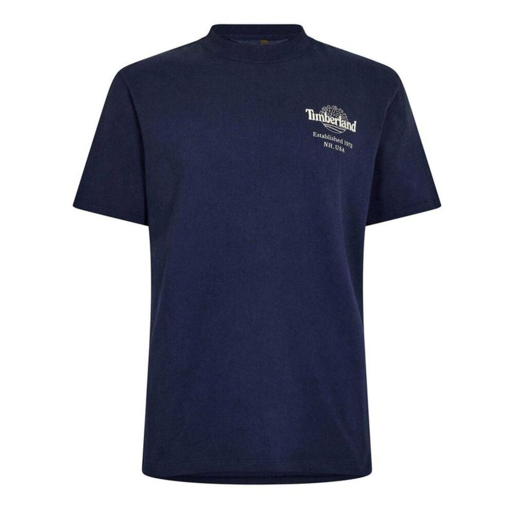 Timberland Mens Back Print Oversized T-Shirt / Peacoat